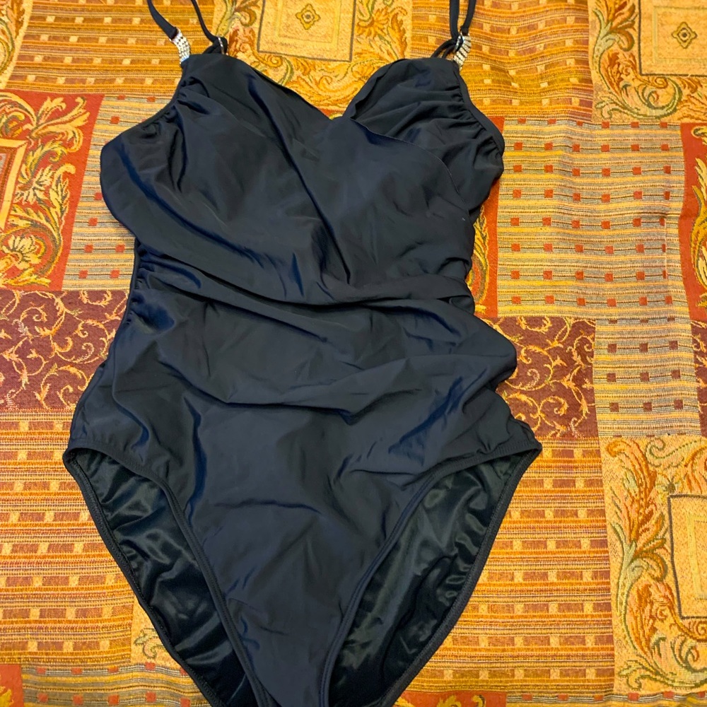 Cute Shape FX black one piece swimsuit size 12